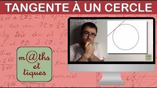 Construire la tangente à un cercle [upl. by Enened]