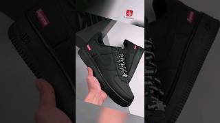 Nike Air Force 1 Low Supreme Black CU9225001 [upl. by Drarig]