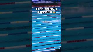 Katie Ledecky in a LEAGUE OF HER OWN 😱🏊🏼‍♀️👑 [upl. by Eillod]