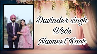 💝Live Wedding Ceremony of Davinder Singh Weds Navneet Kaur 812024 [upl. by Sabino]