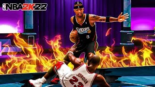 LEGEND ALLEN IVERSON quot2WAY SHOT CREATORquot BUILD EMBARRASSING ANKLE BREAKERS NBA 2K22 [upl. by Fenelia513]