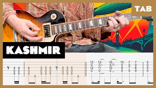 Led Zeppelin  Kashmir  Guitar Tab  Lesson  Cover  Tutorial [upl. by Rodrique]