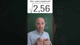 CÁLCULO DE RAÍCES CUADRADAS SIN CALCULADORA Matemáticas Básicas [upl. by Arand]