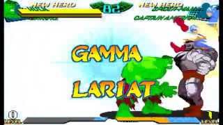 Marvel Super Heroes Vs Street Fighter  All Crossover Combination Finish [upl. by Pucida503]