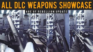 Battlefront 2  All New Blaster Weapons Showcase E11D  T21 DL18 amp Cycler Rifle [upl. by Belding]