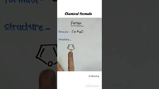 Formula and structure of furan l furan Formula l furan structure l chemistry l [upl. by Lovash]