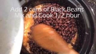 Italian Black Beans and Rice Slow Cooker Recipe [upl. by Aysahc]