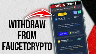 How To Withdraw From Faucet Crypto Step by Step [upl. by Anastase]