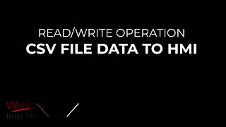 How to read and write CSV file data from HMI using Macros [upl. by Idur]