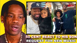 50 CENT REVEALS TO HIS SONS REQUEST FOR NEW MUSIC AFTER LIT TRAVIS SCOTT PERFORMANCE [upl. by Alexis]