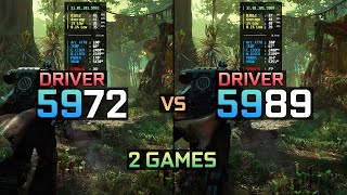 Intel Arc Driver 5972 vs 5989  Arc A770  Test in 2 Games  1080P  1440P [upl. by Rizas]