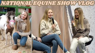 NATIONAL EQUINE SHOW VLOG HORSEY SHOPPING AND LIVE INTERVIEW [upl. by Maleki9]