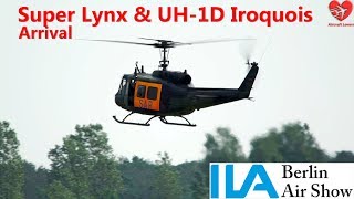 Super Lynx amp UH1D Iroquois│ILA 2016│Arrival [upl. by Ahseinod]