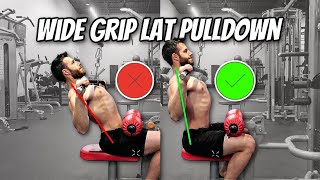 Wide Grip Lat Pulldown Mistakes amp How to Correct Them [upl. by Adnolehs]