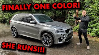 Rebuilding A DAMAGED 2016 BMW F85 X5M With 702 HP Pt4 ITS PAINT TIME [upl. by Nylsirhc]