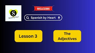 SpanishLesson 3 The Adjectives Things you didn’t know [upl. by Regor]