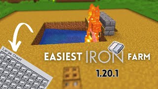 EASIEST Iron Farm 120 MASSIVE Iron in MINUTES  Minecraft 120 Tutorial [upl. by Nnayt271]