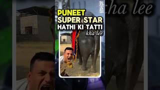 Puneet superstar ne hathi ki tatti ghode ki tatti kha li puneetsuperstar shorts [upl. by Sunev]