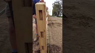 Fence Line Makeover Fast Post and Rail Installation [upl. by Vez931]