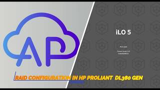 RAID CONFIGURATION IN HP PROLIANT DL380 GEN10 [upl. by Bunting]