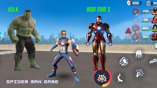 Iron Man 3 Game  Hulk 🔥  Spider Man 🔥 [upl. by Bern696]