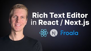 This React Text Editor is Amazing Image Upload Markdown Code Mirror WYSIWYG Nextjs Froala [upl. by Branscum]