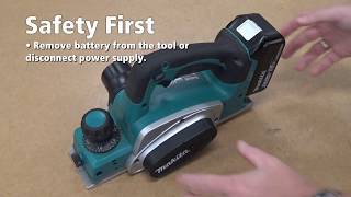 Makita  How To Change Planer Blades [upl. by Olia463]