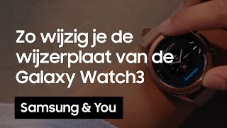 Wijzerplaat Galaxy Watch 3 Hoe wijzig je de wijzerplaat van de Galaxy Watch3 [upl. by Icaj]