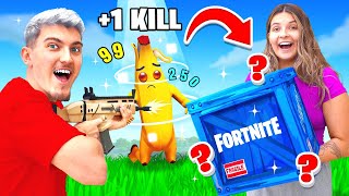 1 KILL  1 CADEAU pour BLANDINE sur FORTNITE [upl. by Ainitsirc964]