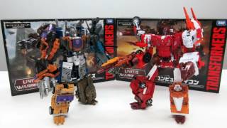 Transformers Toy Update Unite Warriors BRUTICUS COMPUTRON MP INFERNO Titans Return Thoughts [upl. by Cohette]