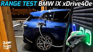 BMW iX xDrive40 71 kWh RANGE TEST [upl. by Jaynes]