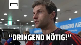 Müller und Kimmich über die Arbeit mit Vincent Kompany  FC Bayern [upl. by Ahsier]