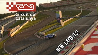 GT7 Circuit de BarcelonaCatalunya  New Layouts Hot Laps [upl. by Ardnuyek]