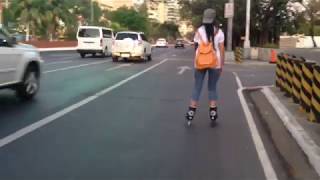 Noob Inline Skating in Manila  Philippines [upl. by Pentha]