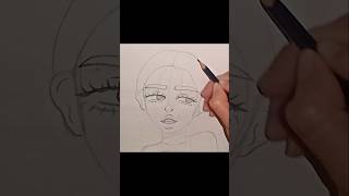 Dibujando una chica🥰 drawing art sketch [upl. by Halfon]