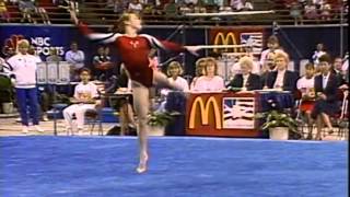 Kim Zmeskal  Floor Exercise  1991 McDonalds American Cup [upl. by Eisus]