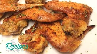 Stuffed Chicken Wings Recipe  I Heart Recipes [upl. by Swan]