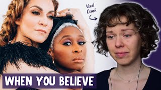 Grab your tissues Analysis and Reaction to Shoshana Bean and Cynthia Erivo singing When You Believe [upl. by Nilam]