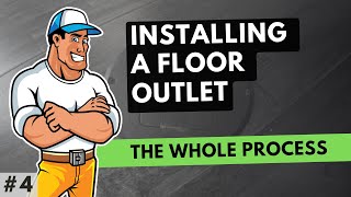 Installing a Floor OutletRecaptacle  The Whole Process [upl. by Anoved]