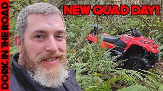 NEW QUAD DAY I Bought A Suzuki KingQuad 400 [upl. by Neirda]