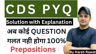 CDS PYQ Solution with Explanation।। CDS English by Harsh Rawat।। CDS Exam 2025।। [upl. by Rentschler498]