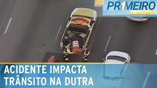 Acidente impacta trânsito na Rodovia Presidente Dutra em SP  Primeiro Impacto 230724 [upl. by Laon]