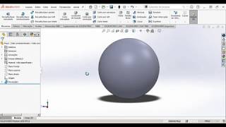 Tutorial Como Desenhar Esferas no SolidWorks [upl. by Antonina399]