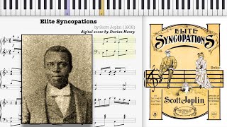 Elite Syncopations by Scott Joplin 1902 Ragtime piano [upl. by Leahplar]