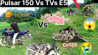 Pulsar 150 Vs TVs 125 Rosise khinchne wale 🤩 Kese Jada Pawar Hai TVS VS Palsar 🤯 TVS crash😭🥹 [upl. by Iyre]