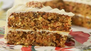 Carrot Cake Recipe Demonstration  Joyofbakingcom [upl. by Atinet]