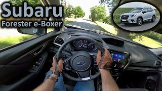 2023 Subaru Forester eBoxer  POV test drive [upl. by Ainafetse]