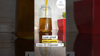 Useful leakproof Glass oil bottle ❣️Under 200Rs✌️oildispenser oil oilbottle oiljars meesho [upl. by Judsen]