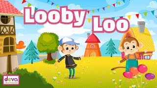 Here we go looby loo  Comptine en anglais avec paroles pour enfants et bébés [upl. by Meaghan200]