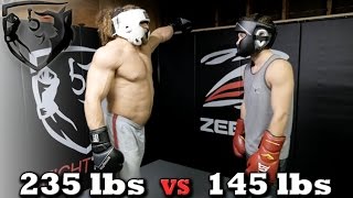 Bodybuilder vs MMA Fighter Jujimufu Sparring Shane Fazen [upl. by Joon974]